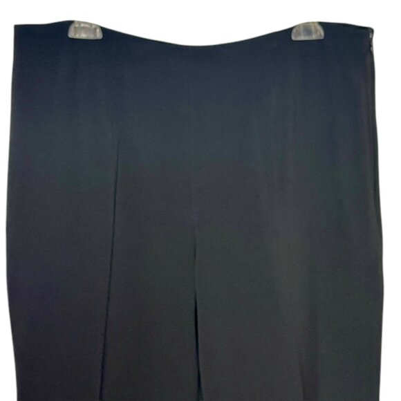 Hobbs London Wide Leg Vanessa Crepe Trousers - Black - 12 US/16 UK - Picture 4 of 9